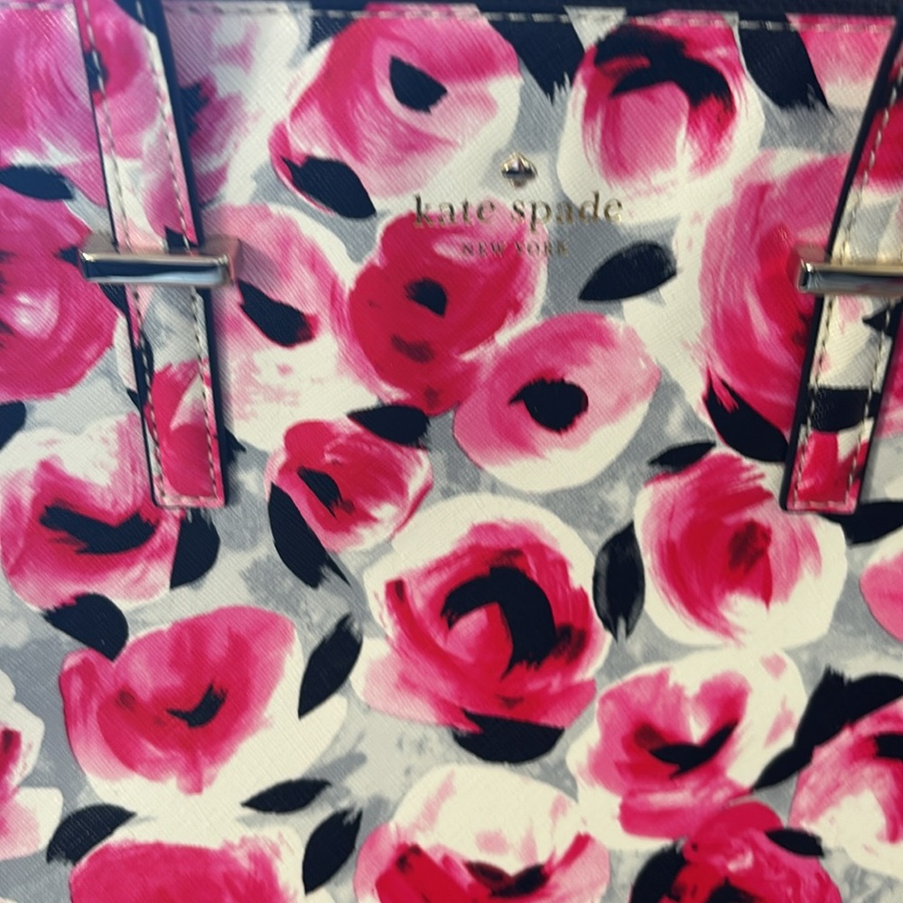 Kate Spade | Cedar street Maise Floral Pink and Black Handbag - Picture 3 of 11